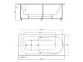 Акриловая ванна Акватек Лея 170 см