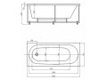 Акриловая ванна Акватек Оберон 160