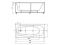 Акриловая ванна Акватек Оберон 170
