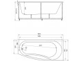 Акриловая ванна Акватек Пандора R