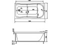 Акриловая ванна Bas Бриз 150 см