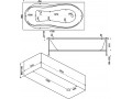 Акриловая ванна Bas Ямайка 180 см с г/м