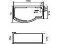 Акриловая ванна Gemy G9010 B R