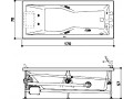 Акриловая ванна Jacuzzi Energy 170 SX левая