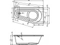 Акриловая ванна Riho Delta 150 L
