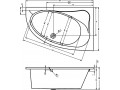 Акриловая ванна Riho Lyra 140 L