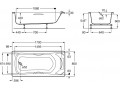 Акриловая ванна Roca BeCool 170x80