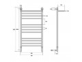 Полотенцесушитель водяной Energy Prestige Modus 100x50