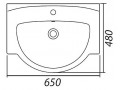 Раковина IFO Arret RS031160000 65 см