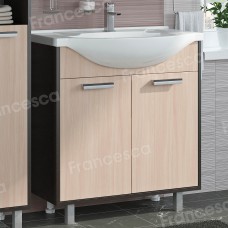 Тумба с раковиной Francesca Eco 75 дуб-венге